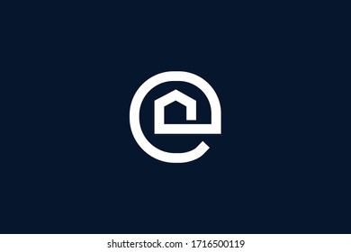 Initial based clean and minimal letter. E real estate logo creative and monogram icon symbol. Universal elegant luxury alphabet vector design