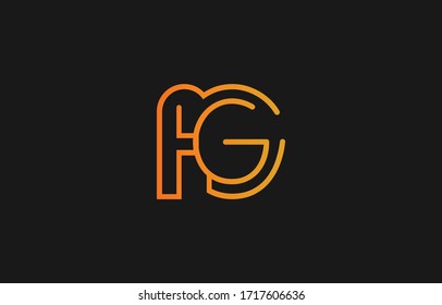 Initial based clean and minimal letter. AG GA logo creative fonts monogram icon symbol. Universal elegant luxury alphabet vector design