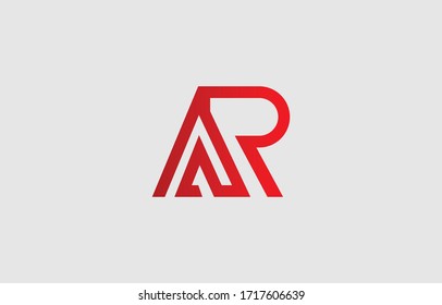 Initial based clean and minimal letter. AR RA logo creative fonts monogram icon symbol. Universal elegant luxury alphabet vector design