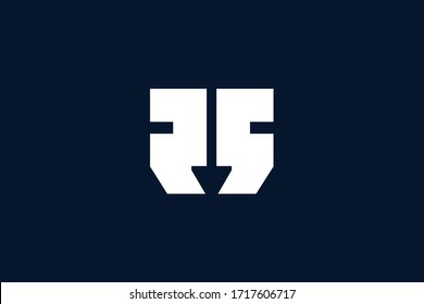 Ursprünglicher, sauberer und minimaler Buchstabe. RS Logo kreativ und Monogramm Symbol. Universelles, elegantes Alphabet-Design der Vektorillustration