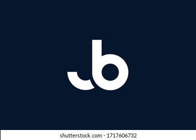 Initial based clean and minimal letter. JB logo creative and monogram icon symbol. Universal elegant luxury alphabet vector design