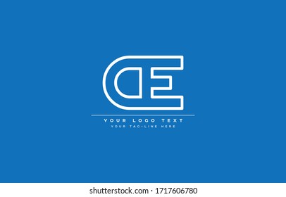 Initial based clean and minimal letter. DE ED D E logo creative fonts monogram icon symbol. Universal elegant luxury alphabet vector design
