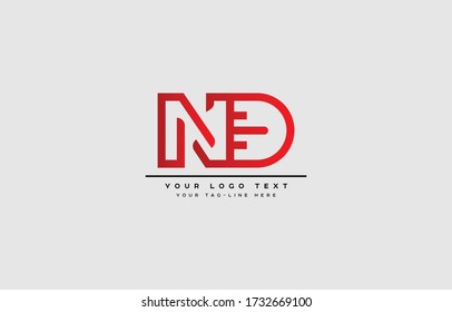 Initial based clean and minimal letter. DN ND D N logo creative fonts monogram icon symbol. Universal elegant luxury alphabet vector design