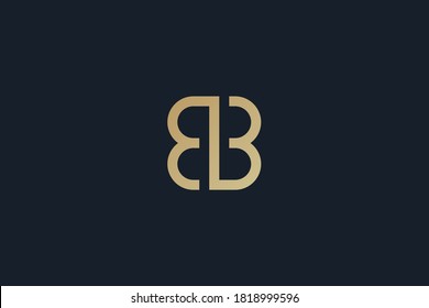 Initial based clean and minimal letter. B logo creative fonts monogram icon symbol. Universal elegant luxury alphabet vector design . vector illustration