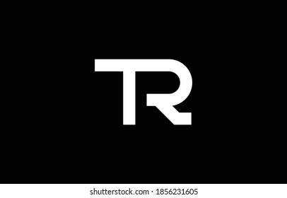 Initial based clean and minimal letter. TR RT T R logo creative and monogram icon symbol. Universal elegant luxury alphabet vector design