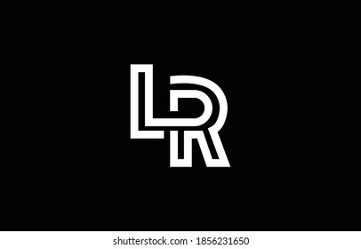 Initial based clean and minimal letter. LR RL L R logo creative and monogram icon symbol. Universal elegant luxury alphabet vector design