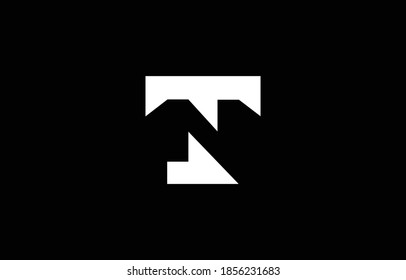 Letra inicial limpia y mínima. Logo de TN NT T N creativo y símbolo de icono de monograma. Diseño vectorial universal elegante y lujoso