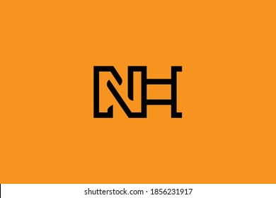 Letra inicial limpia y mínima. NH logotipo HN N H creativo y símbolo de icono de monograma. Diseño vectorial universal elegante y lujoso