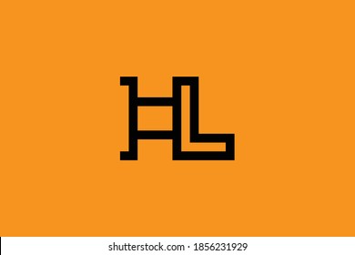 Initial based clean and minimal letter. HL LH H L logo creative and monogram icon symbol. Universal elegant luxury alphabet vector design