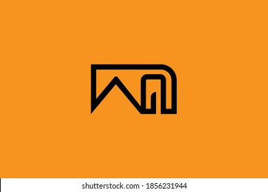 Initial based clean and minimal letter. WN NW W N logo creative and monogram icon symbol. Universal elegant luxury alphabet vector design