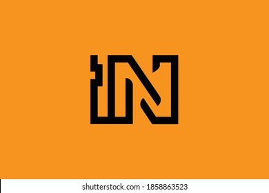 Initial based clean and minimal letter. IN NI logo creative and monogram icon symbol. Universal elegant luxury alphabet vector design