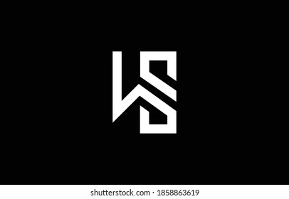 Ursprünglicher, sauberer und minimaler Buchstabe. WS SW S Logo kreativ und Monogramm Symbol Symbol. Universelles, elegantes und luxuriöses Alphabet, Vektordesign