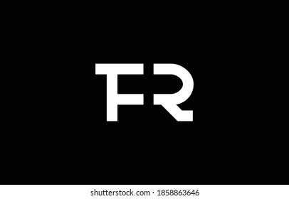 Initial based clean and minimal letter. FR RF F R logo creative and monogram icon symbol. Universal elegant luxury alphabet vector design