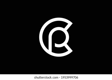 Initial based clean and minimal letter. CP PC logo creative fonts monogram icon symbol. Universal elegant luxury alphabet vector design