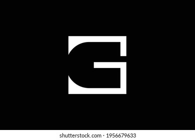 Initial based clean and minimal letter. G C GC CG logo creative fonts monogram icon symbol. Universal elegant luxury alphabet vector design.