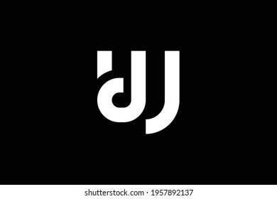 Initial based clean and minimal letter. UD DU logo creative fonts monogram icon symbol. Universal elegant luxury alphabet vector design.
