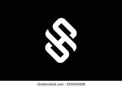 Initial based clean and minimal letter. SH HS logo creative fonts monogram icon symbol. Universal elegant luxury alphabet vector design.