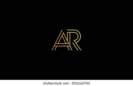 Initial based clean and minimal letter. AR OR RA  logo creative fonts monogram icon symbol. Universal elegant luxury alphabet vector design
