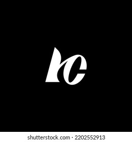 Initial based clean and minimal letter. HC CH Monogram Logo Template. Elegant luxury alphabet vector design