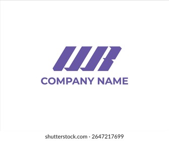 Letra inicial baseada em limpo e letra mínima. WR W R MR M logotipo fontes criativas monograma ícone símbolo. Design vetorial elegante universal do alfabeto de luxo