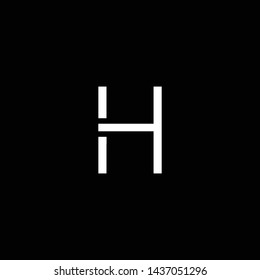 Initial based clean and minimal Logo. HH H letter creative monochrome monogram icon symbol. Universal elegant luxury alphabet vector emblem design