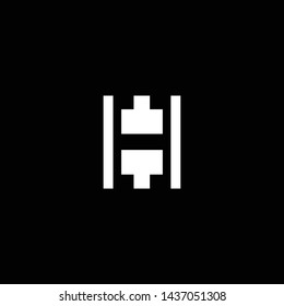 Initial based clean and minimal Logo. HH H letter creative monochrome monogram icon symbol. Universal elegant luxury alphabet vector emblem design