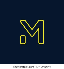 Initial based clean and minimal Logo. MM M letter creative monochrome monogram icon symbol. Universal elegant luxury alphabet vector emblem design