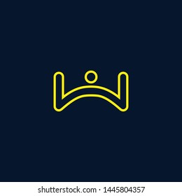 Initial based clean and minimal Logo. WW W letter creative monochrome monogram icon symbol. Universal elegant luxury alphabet vector design