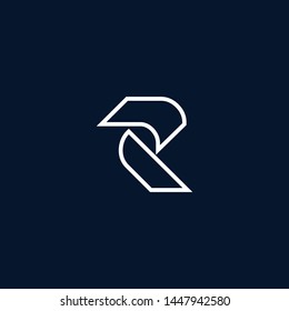 Initial based clean and minimal Logo. RR R letter creative monochrome monogram icon symbol. Universal elegant luxury alphabet vector design