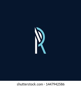 Initial based clean and minimal Logo. PR RP P R letter creative monochrome monogram icon symbol. Universal elegant luxury alphabet vector design