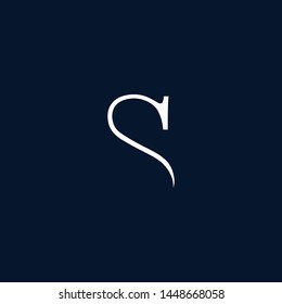 Initial based clean and minimal Logo. SS S letter creative monochrome monogram icon symbol. Universal elegant luxury alphabet vector design