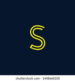 Initial based clean and minimal Logo. SS S letter creative monochrome monogram icon symbol. Universal elegant luxury alphabet vector design