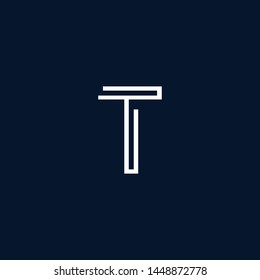 Initial based clean and minimal Logo. TU UT T U letter creative monochrome monogram icon symbol. Universal elegant luxury alphabet vector design