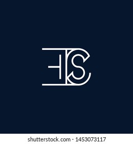 Initial based clean and minimal Logo. ES SE S E letter creative monochrome monogram icon symbol. Universal elegant luxury alphabet vector design