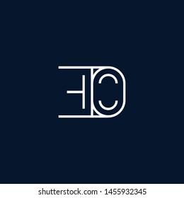 Initial based clean and minimal Logo. EO OE O E letter creative monochrome monogram icon symbol. Universal elegant luxury alphabet vector design