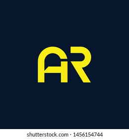 Initial based clean and minimal Logo. AR RA R letter creative monochrome monogram icon symbol. Universal elegant luxury alphabet vector design