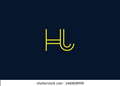 Initial based clean and minimal Logo. HJ JH J H letter creative monochrome monogram icon symbol. Universal elegant luxury alphabet vector design