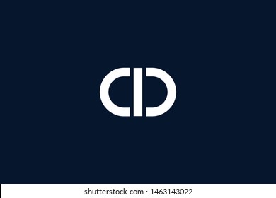 Initial based clean and minimal Logo. CD DC DD C D letter creative monochrome monogram icon symbol. Universal elegant luxury alphabet vector design