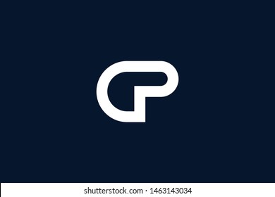 Initial based clean and minimal Logo. DP PD P D letter creative monochrome monogram icon symbol. Universal elegant luxury alphabet vector design