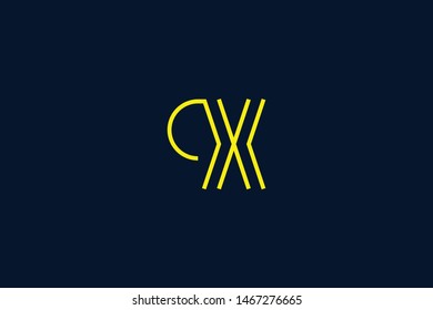 Initial based clean and minimal Logo. PX XP P X letter creative monochrome monogram icon symbol. Universal elegant luxury alphabet vector design