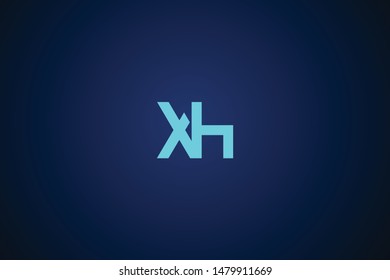 Initial based clean and minimal Logo. HX XH H X letter creative monochrome monogram icon symbol. Universal elegant luxury alphabet vector design