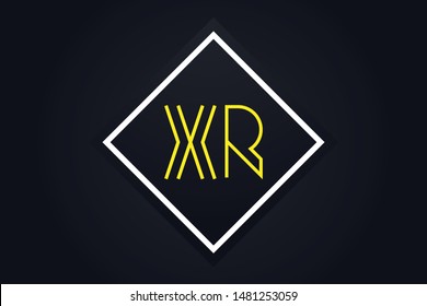 Initial based clean and minimal Logo. XR RX X R letter creative monochrome monogram icon symbol. Universal elegant luxury alphabet vector design