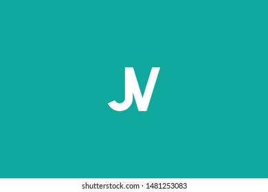 Initial based clean and minimal Logo. JV VJ JN N letter creative monochrome monogram icon symbol. Universal elegant luxury alphabet vector design