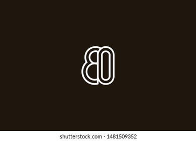Initial based clean and minimal Logo. BO OB B O letter creative technology monogram icon symbol. Universal elegant luxury alphabet vector design