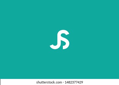 Initial based clean and minimal Logo. JS SJ J S letter creative technology monogram icon symbol. Universal elegant luxury alphabet vector design