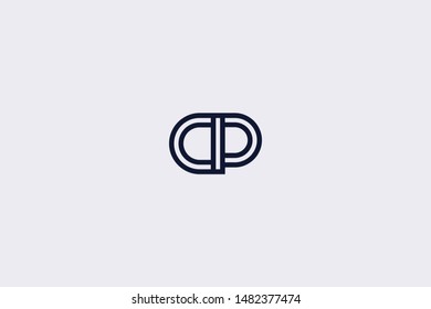 Initial based clean and minimal Logo. PD DP P D letter creative technology monogram icon symbol. Universal elegant luxury alphabet vector design
