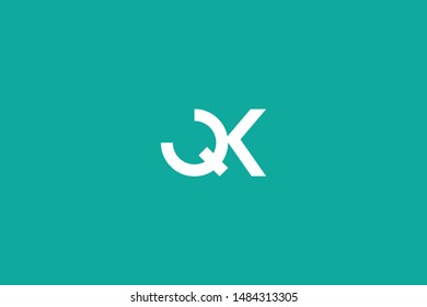 Initial based clean and minimal Logo. QK KQ K Q letter creative monochrome monogram icon symbol. Universal elegant luxury alphabet vector design