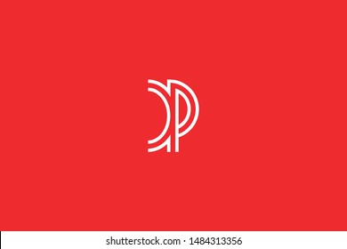 Initial based clean and minimal Logo. CP PC C P letter creative monochrome monogram icon symbol. Universal elegant luxury alphabet vector design