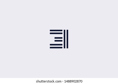 Initial based clean and minimal Logo. EI IE E I letter creative monochrome monogram icon symbol. Universal elegant luxury alphabet vector design