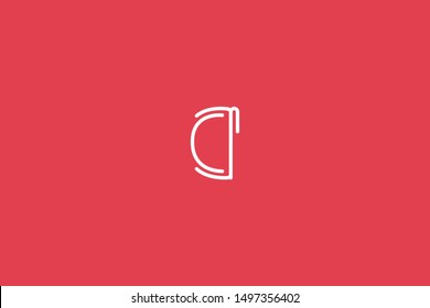 Initial based clean and minimal Logo. DI ID D I letter creative monochrome monogram icon symbol. Universal elegant luxury alphabet vector design